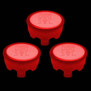 Red Outdoor Light Soc 3 Pack